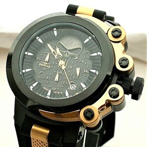 Invicta Marvel Punisher Coalition Forces Trigger 56mm Ltd.Ed Quartz Chrono Watch